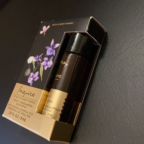 🆕 INSPIRE : Violet Sandalwood Eucalyptus Essential Oil Roll On Aromatherapy - Picture 5 of 14